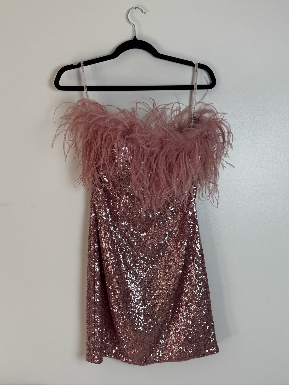 Sherri Hill Strapless Sequin Cocktail Gown - size 14